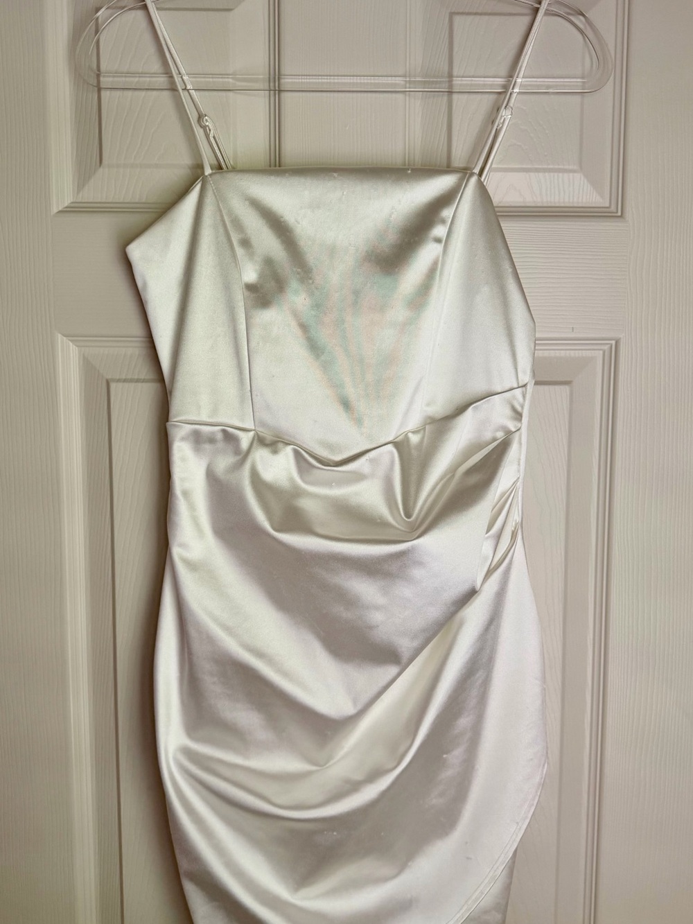 Honey and Rosie Ivory Satin Dress